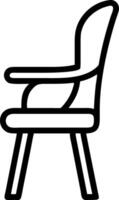 Comfortable Wooden Chair Model vector