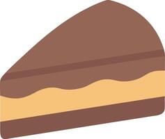 Decadent Chocolate Cake Slice Concept vector