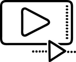Bold and Simple Play Button vector