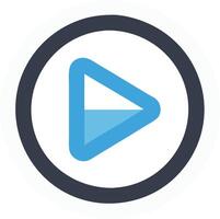Creative Play Button Icon vector