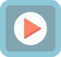 Interactive Play Button Symbol vector
