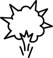 Geometric Explosion Icon for Contemporary Use vector