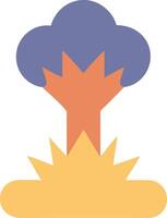 Minimalist Explosion Symbol Design vector