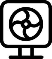 Modern Desktop Fan with Smooth Lines vector