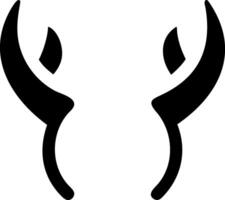 Edgy Devil Horns Symbol Design vector