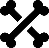 Hand-Drawn Cross Bones Sketch vector