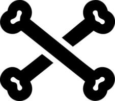 Realistic Cross Bones with Detailed Texture vector