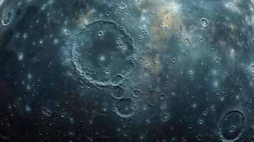 The Moon's majestic solitude captured from a high vantage point photo
