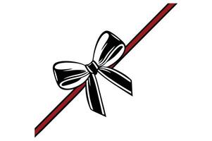 Elegant Gift Certificate with black Bow Ribbon Versatile Voucher Design vector