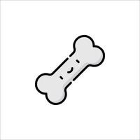 A dog bone icon on a white background vector