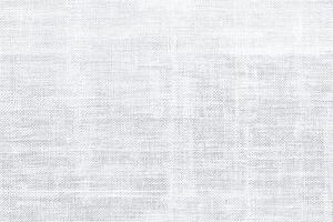Square Closeup of White Textured Linen Fabric with Woven Pattern and Minimalist Background Design photo