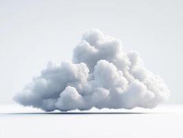 White fluffy cloud floating in a clear blue sky during daylight photo