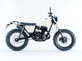 Custom off-road motorcycle design showcasing sleek features photo