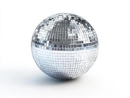 Disco ball reflecting light and enhancing festive atmosphere photo