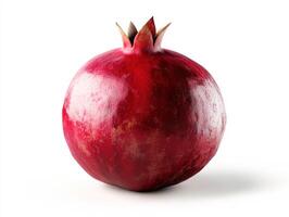 Fresh pomegranate showcasing vibrant red color and texture photo