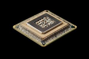 Advanced microprocessor on circuit board ready for integration photo