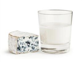 Pairing blue cheese with fresh milk for a rich tasting experience photo