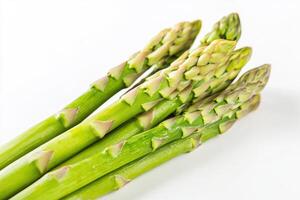 Fresh green asparagus ready for cooking or garnishing meals photo