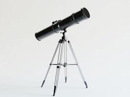 Stargazing telescope on a tripod for nighttime exploration photo