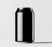 Simple can design for modern beverage branding display photo
