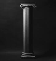 Column displays classic architectural design in minimalistic setting photo