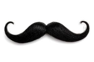 Creative black mustache prop for playful events and celebrations photo