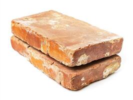 Stack of aged bricks showcasing rustic texture and warmth photo