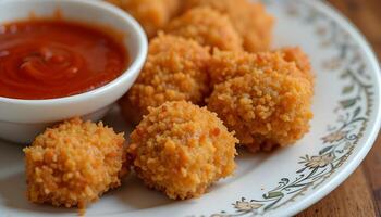 Chicken Nuggets with Ketchup photo