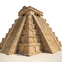 Ancient Mayan Pyramid Structure Stone Steps Architecture Historical Site png