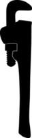 Set of silhouette icons of tools. vector