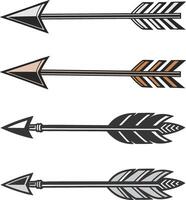 Set of Boho Hunting Arrow vector
