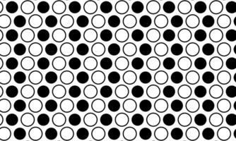 Retro black and white dots circle pattern background. monochrome circle pattern. vector