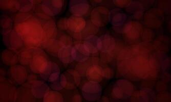 Abstract blur bokeh dark red circular magic night. soft blurred background. vector