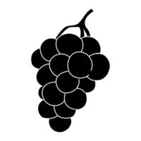 Bunch of grapes hanging from vine showcasing their rich roundness and depth vector