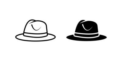 Hat icon set. for mobile concept and web design on white background vector