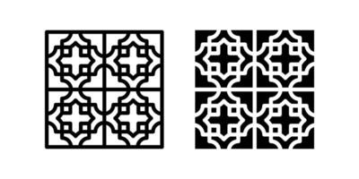Tiles icon set. for mobile concept and web design on white background vector