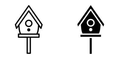 Bird House icon set. for mobile concept and web design on white background vector