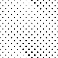 Seamless geometric black and white dot pattern background design vector