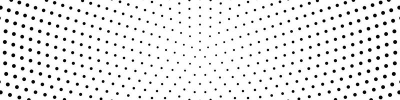 Abstract halftone circle pattern background - black and white graphic design from circles vector