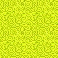 Seamless geometric circle pattern design background - lime color graphic with concentric circles vector