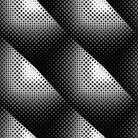 Geometric circle pattern background - black and white abstract graphic design from circles vector