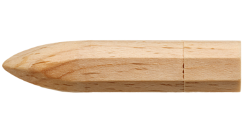 wooden peg with sharp tip made from natural wood on isolated background for carpentry and diy assembly png