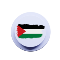 The flag of palestine is shown on a button png