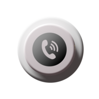 A phone button with a phone icon on it flat png