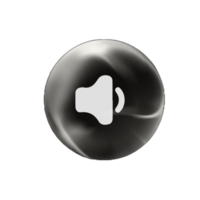 A flat and white image of a speaker icon png