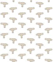 Seamless pattern of doodle sketch milk cap mushroom isolated on white background vector