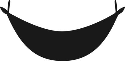 Relaxing Hammock Silhouette . Hammock Silhouette. Tropical Hammock. vector
