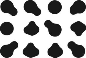 Black Blob Vectors Shapes