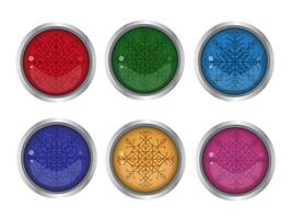 Game buttons set. For game design interface, mobile app, logo, stickers, . User interface elements. vector
