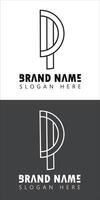 DP ,Letter Logo image Design Illustration vector